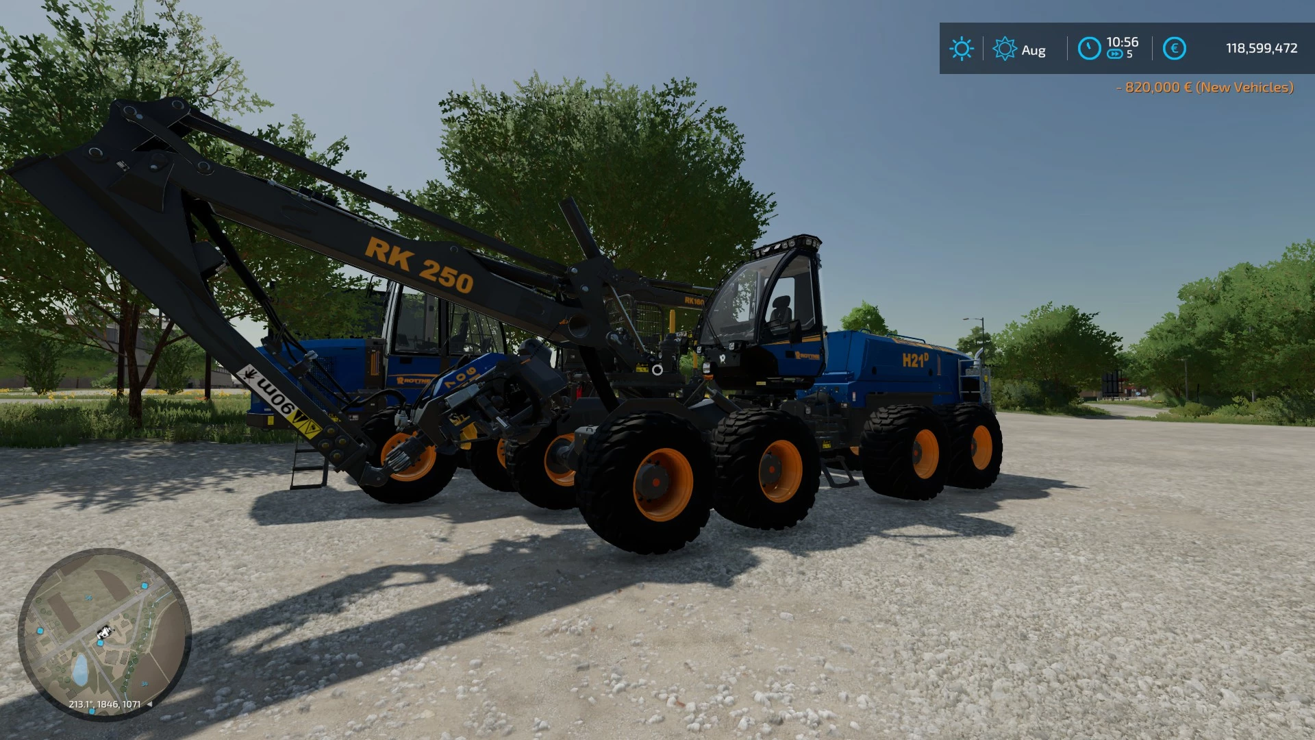 ROTTNE H21D FORESTRY TREE HARVESTER V1 0 FS22 Mod