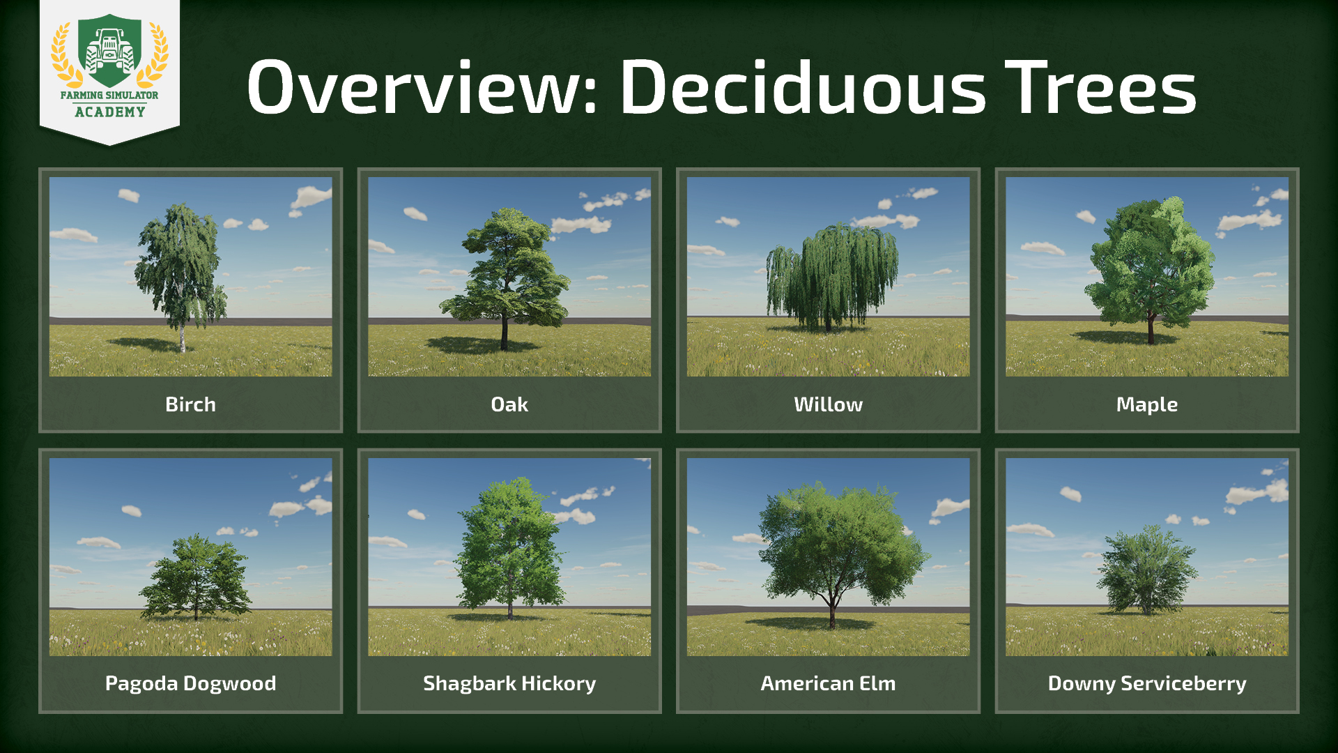 Farming Simulator Chopping Down Deciduous Trees Tutorial