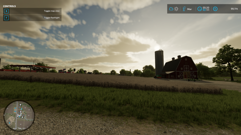 Farming Simulator 22 HUD & Game Menu
