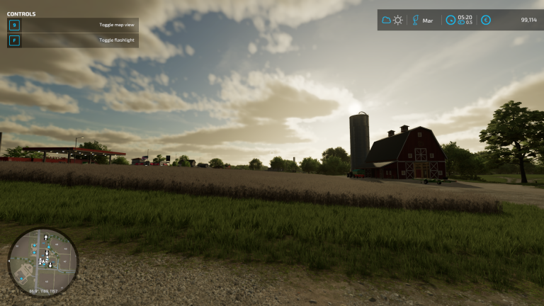 Farming Simulator 22 HUD & Game Menu – FS22 mod