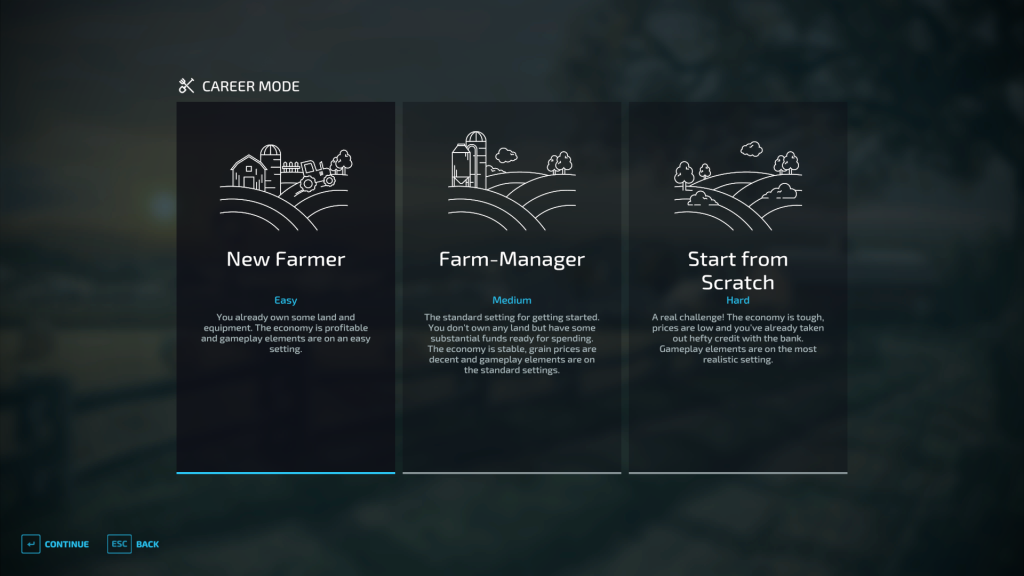 Farming Simulator 22 Settings