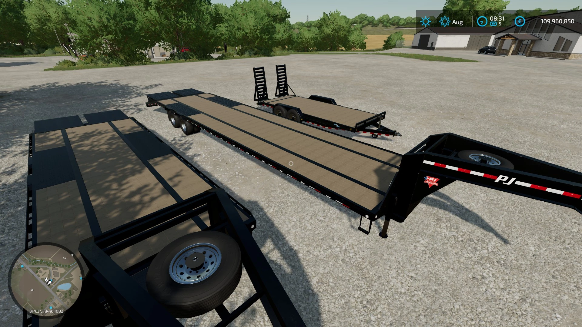 Pj Trailer Pack Converted V10 Fs22 Mod 5373