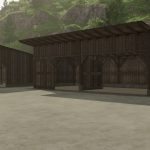 Double-door wooden shed V1.0