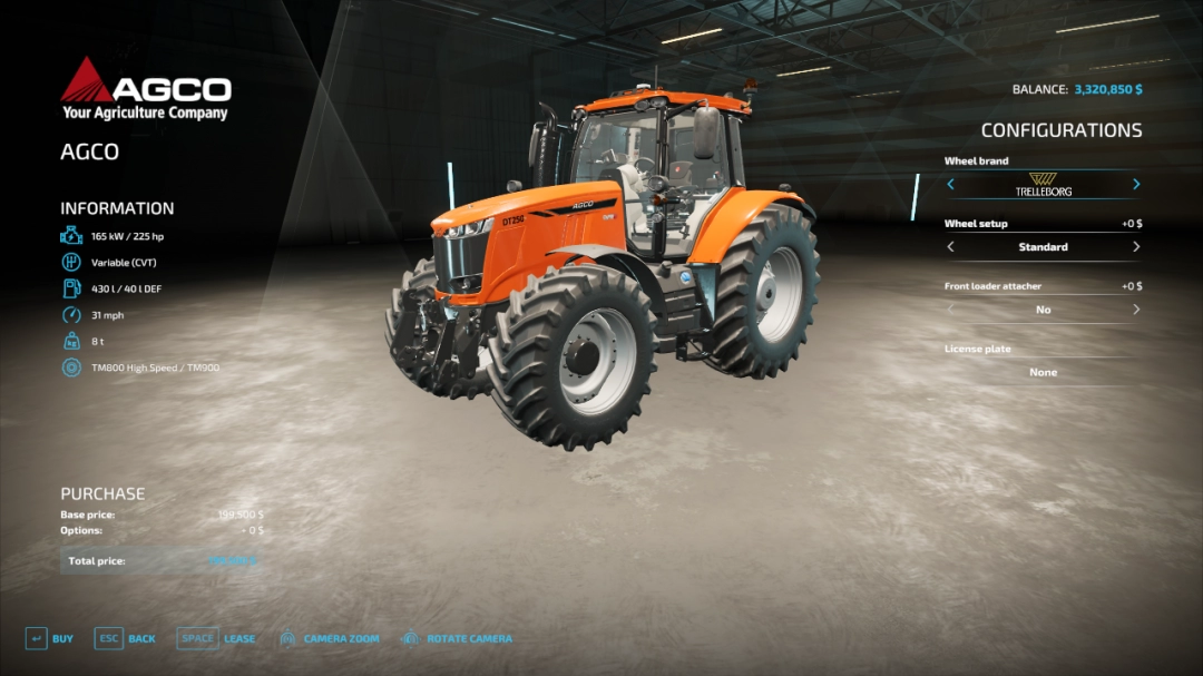 Agco Dt250b Fs22 Mod