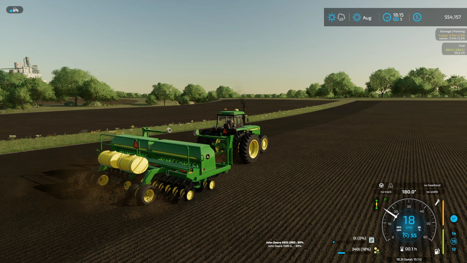 John Deere 1590 Drill V10 Fs22 Mod 7432