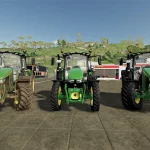 JOHN DEERE 6M SERIES NARROW WHEEL TRACKS V1.0