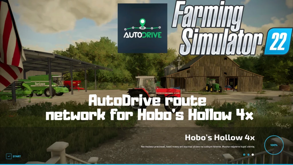 AUTODRIVE ROUTE NETWORK FOR HOBO'S HOLLOW 4X V1.0