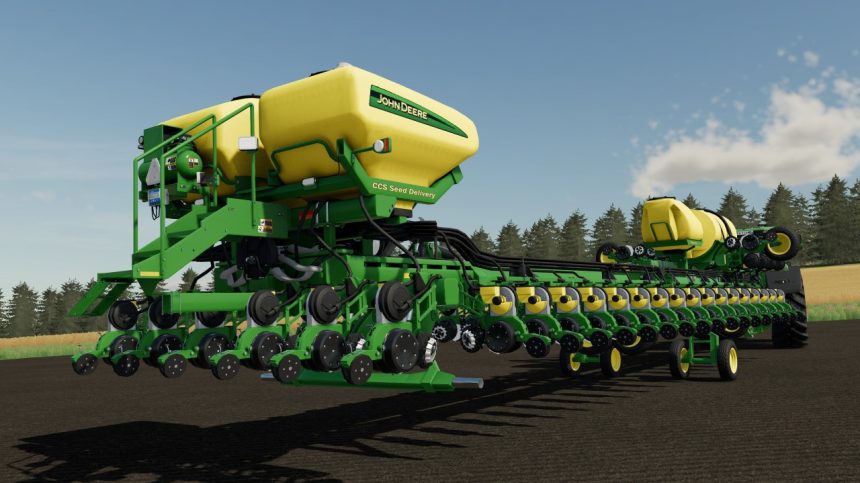 John Deere 1720 16 Row 30 Stack Fold Planter V10 Fs22 Mod 2765