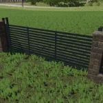 RUSTIC BRICK AND METAL FENCE V1.0