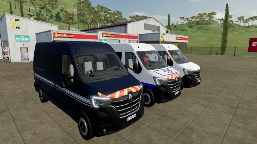 Renault Master Z.E. Gendarmerie / Police V1.0 – FS22 mod