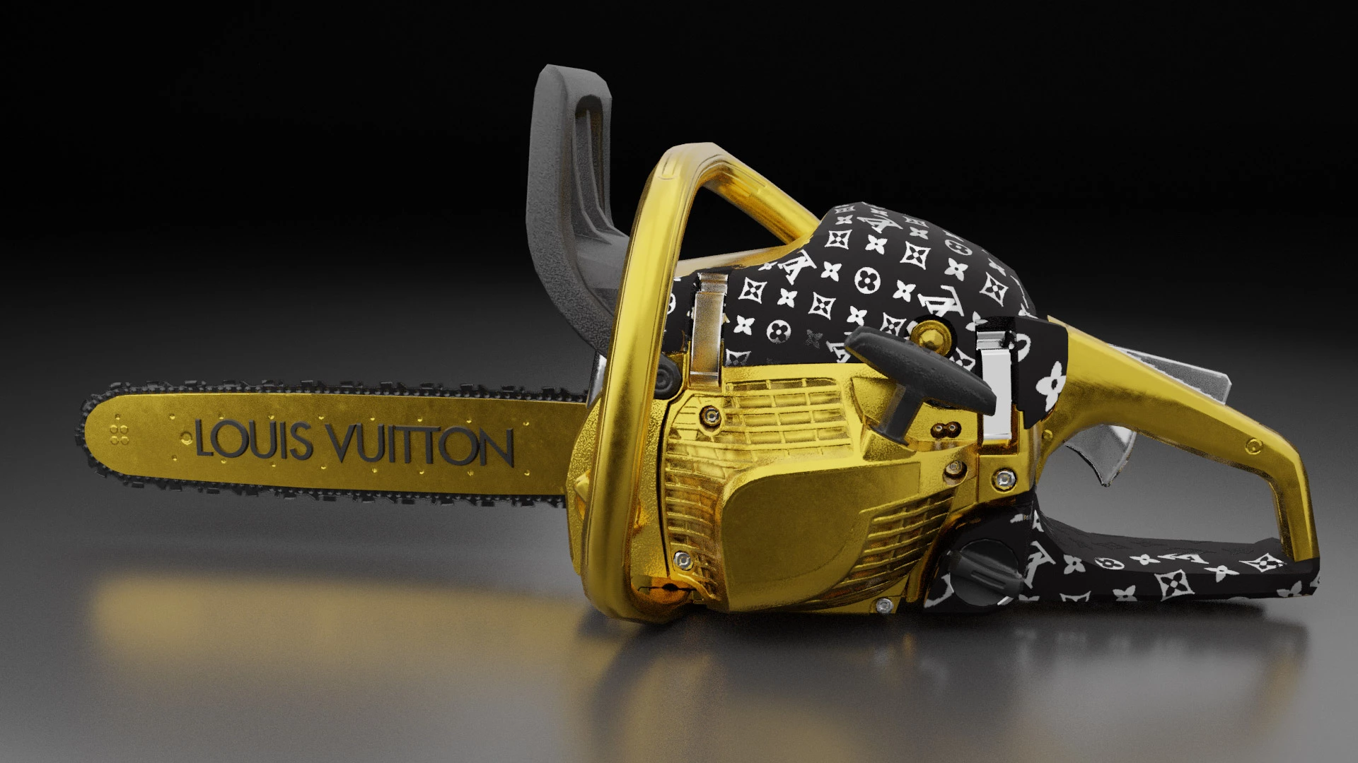 Louis Vuitton Envelope Bag With Chainsaw
