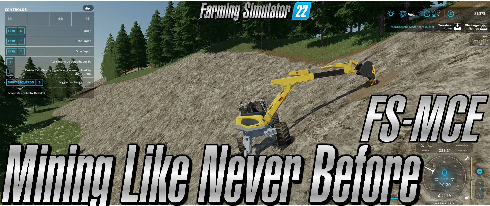 MENZI MUCK M545 V1.0 – FS22 mod