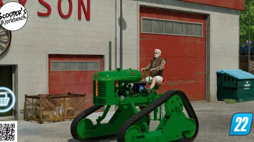 Scooter's Workbench Conversion to FS22 New Transmission with Gears New starter Animation New clutch Animation KaosKnite - original model and in game