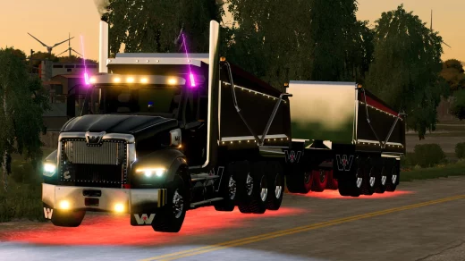 WESTERN STAR 49X DUMP TRUCK WITH PUP V1.0