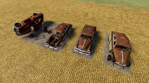 RUSTY CARS COLLECTION FOR DECORATION V1.0