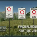 TRAFFIC SIGNS FOREST AND HUNTING V1.0