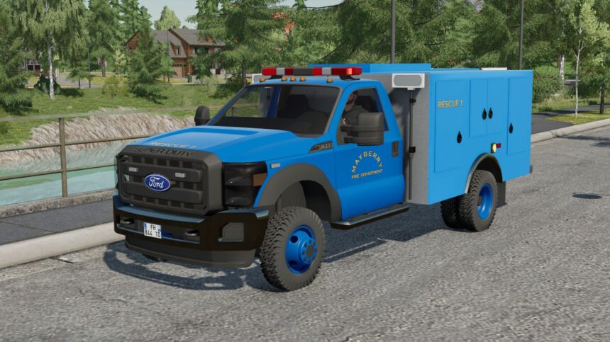 F550 Rescue Truck V1.0 – FS22 mod