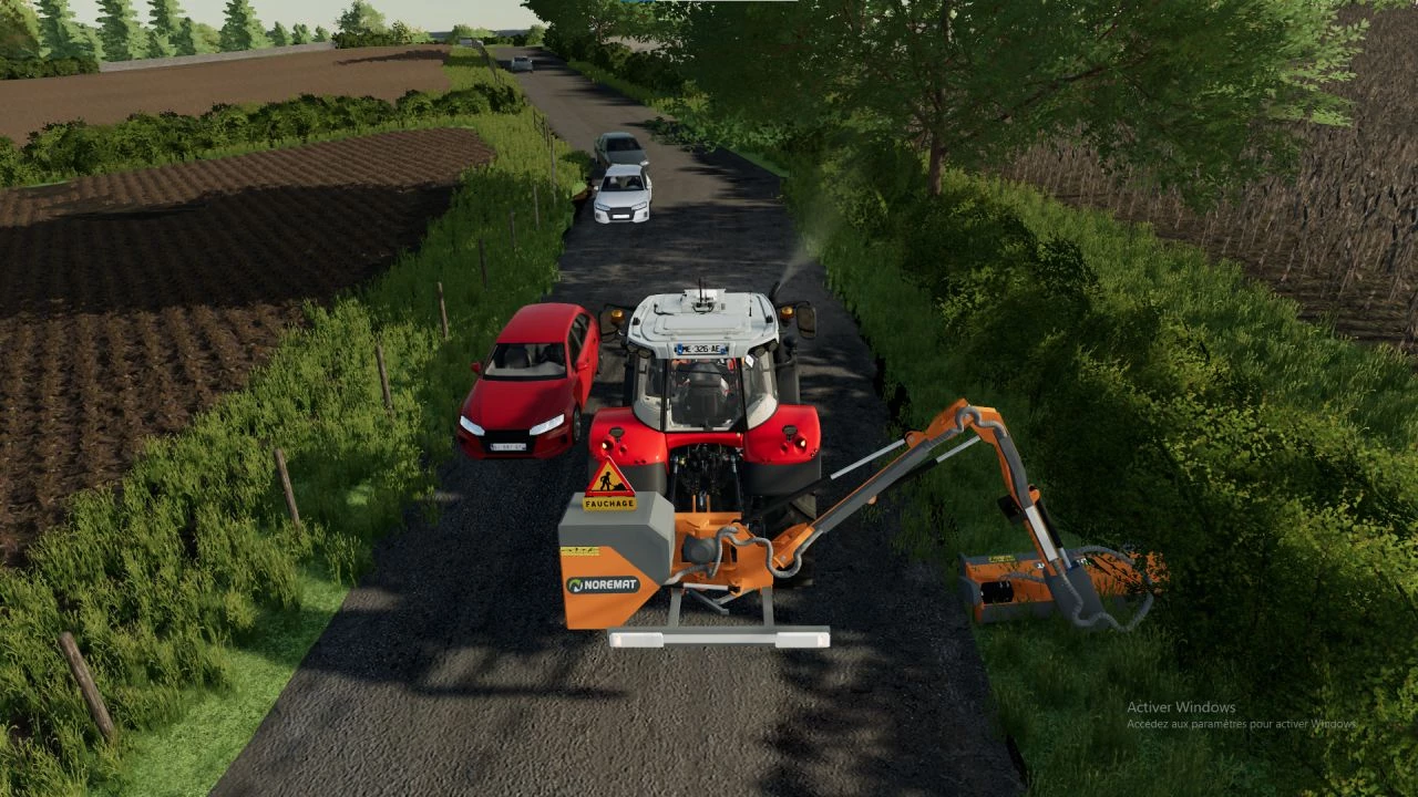 Ferri Orange Hydraulic Reach Mower V Fs Mod