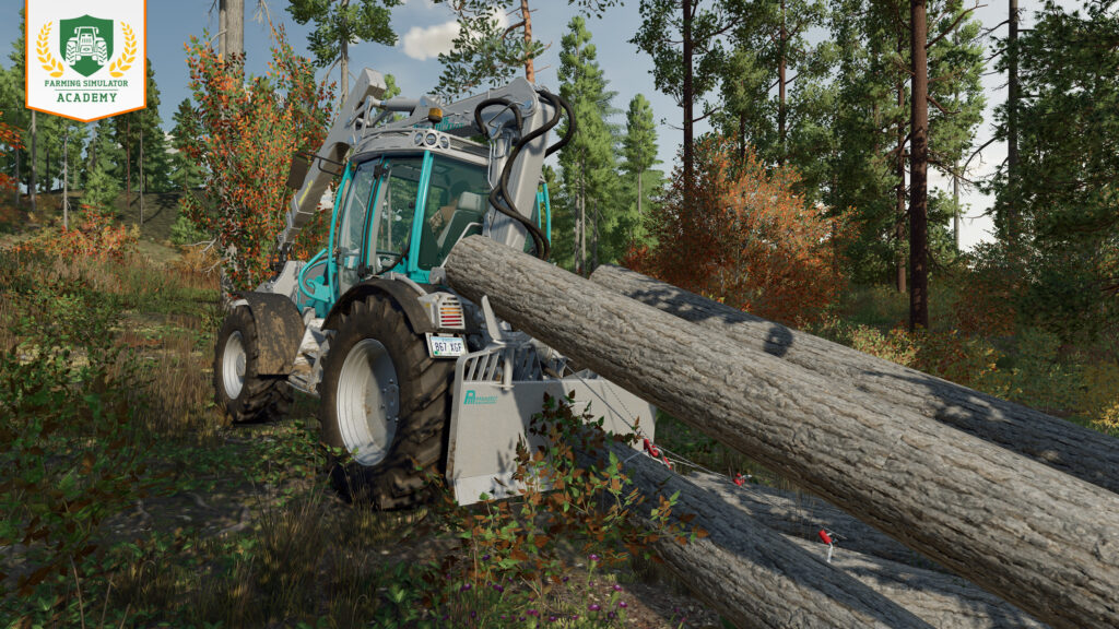 Farming Simulator 22: How to Use Winches to Move Logs
