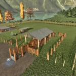 COW PASTURE WITH MILKING BARN V1.03