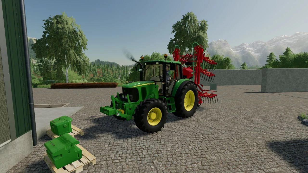 JOHN DEERE WEIGHT RACK V1 0 FS22 Mod