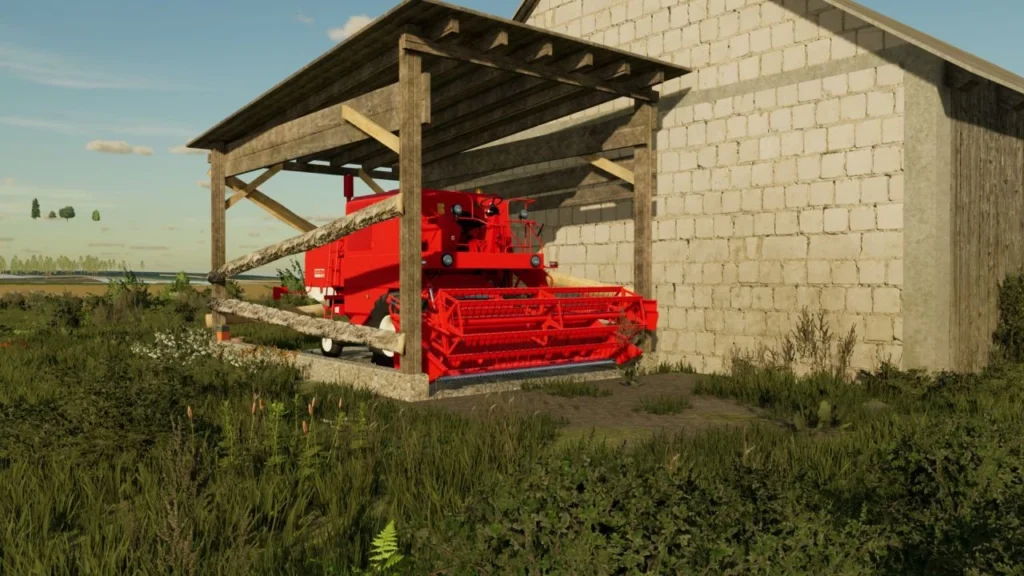 WOODEN SHED FOR COMBINES V1.0