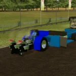 BLUE MODIFIED PULLING TRACTOR V1.05