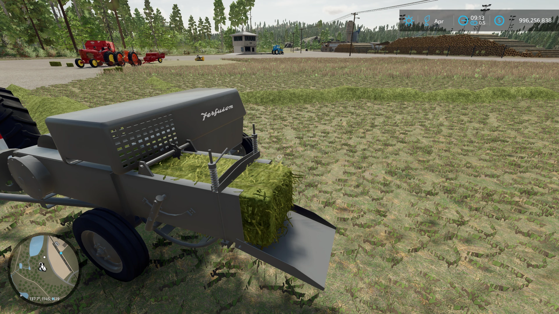 Farming Simulator 20 { Massey Ferguson 65X Tractor } Mod Gameplay