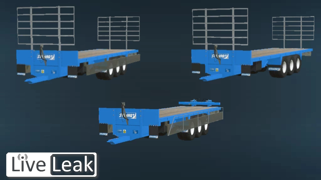 STEWART GX TRI-AXLE FLATBED V1.0 – FS22 mod