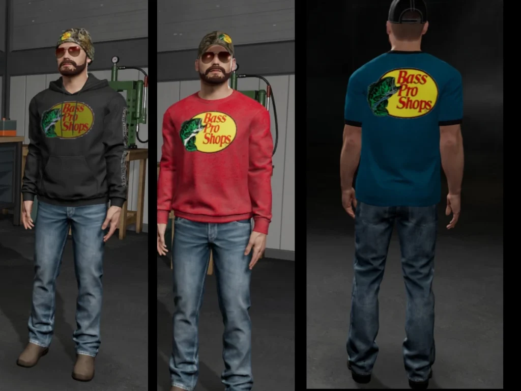 BASS PRO THEMED CLOTHING PACK V1.0