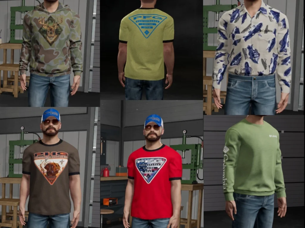 COLUMBIA THEMED CLOTHING PACK V1.0