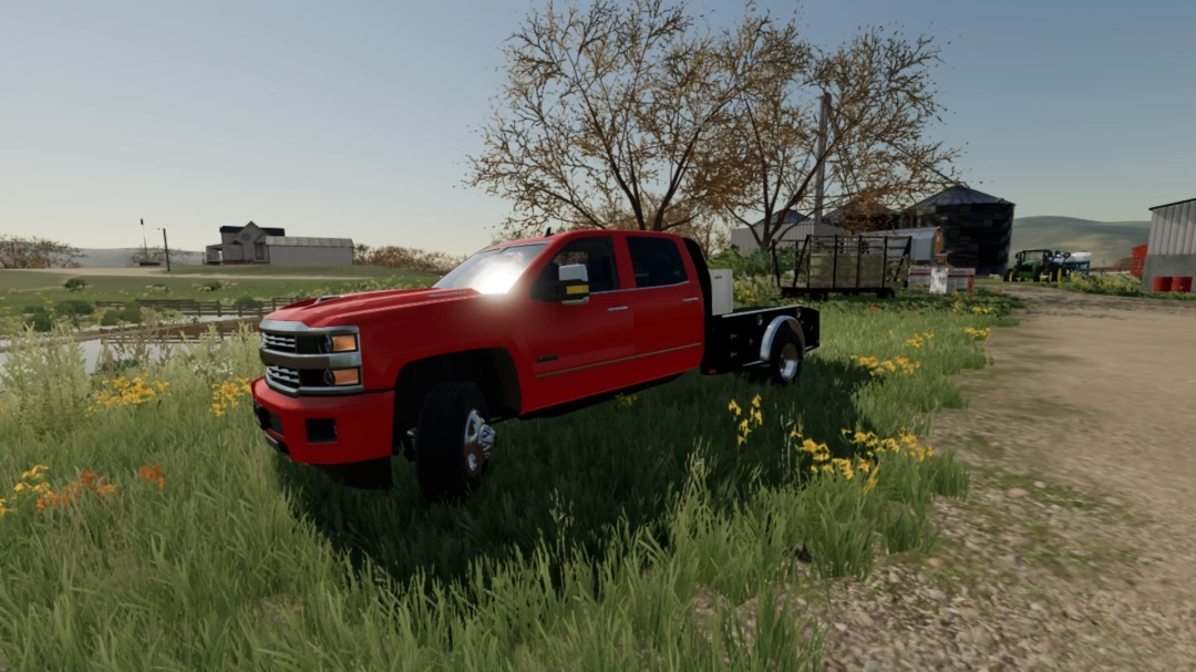 14-18 CHEVY 3500 DURAMAX FLATBED V1.0 – FS22 mod