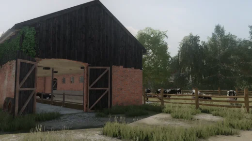SMALL COWSHED WITH PASTURE V1.02