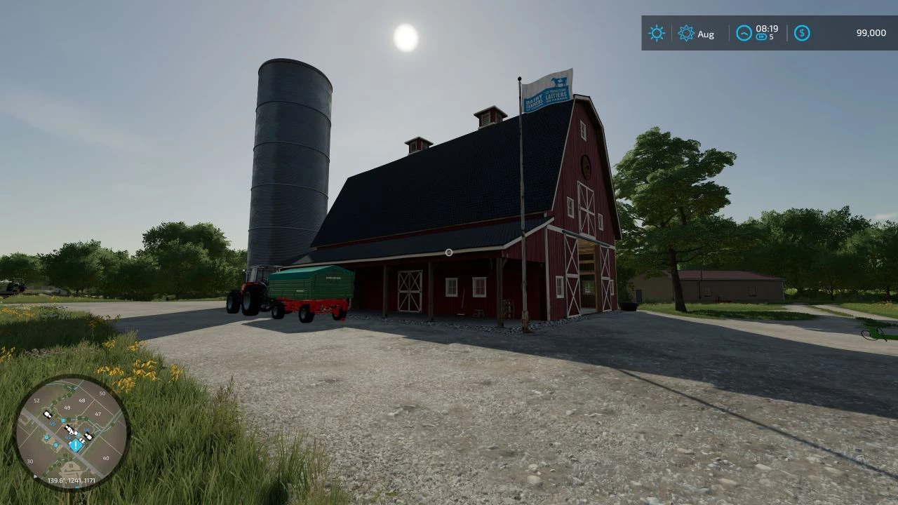 CANADIAN DAIRY FLAG PLACEABLE V1.0 – FS22 mod