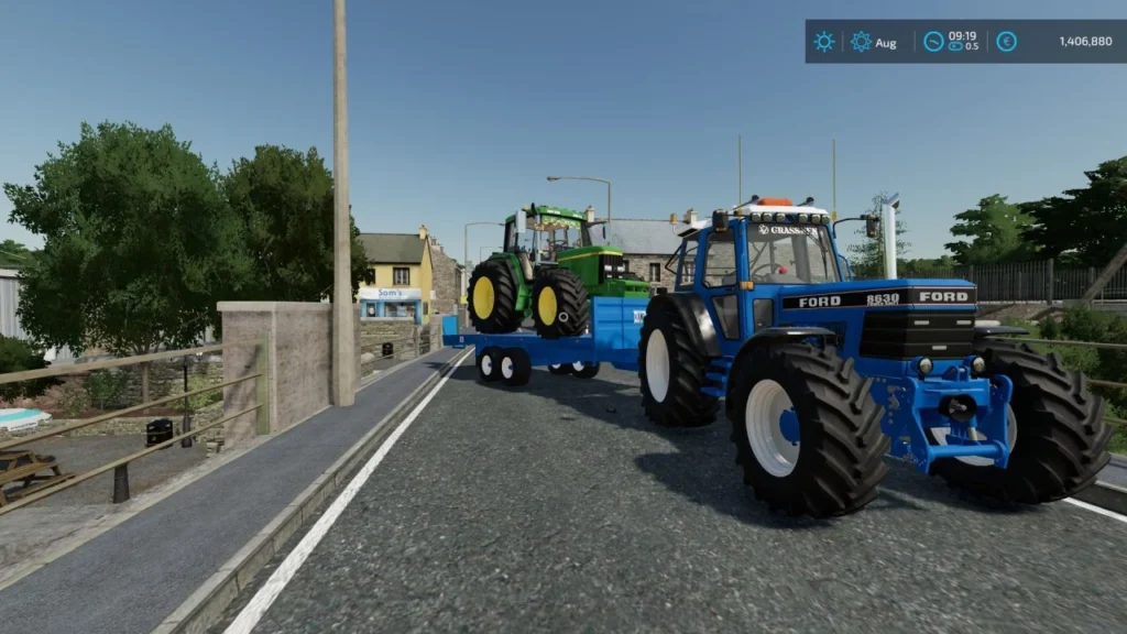 KANE LOWLOADER BALE TRAILER V1.0