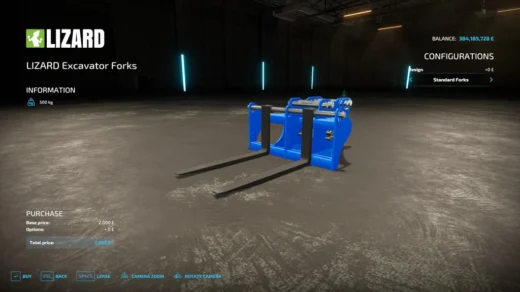 LIZARD EXCAVATOR FORKS V1.0