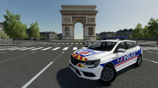 RENAULT MEGANE ESTATE 2020 POLICE NATIONALE CRS V1.0