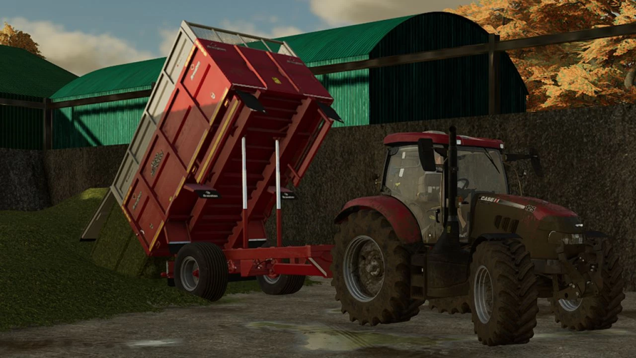 Broughan 1 Axle Grain Silage Trailer V1 0 Fs22 Mod