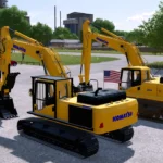 KOMATSU 7 EXCAVATOR PACK V1.0