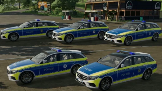 MERCEDES-BENZ E-CLASS 2016 POLICE SKIN PACK V1.0