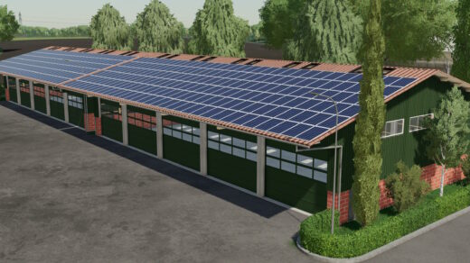 Machine Storage With Solar Panels