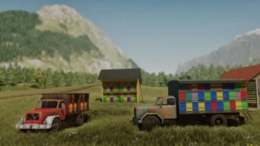 Balkan Bee hives Pack v1.0