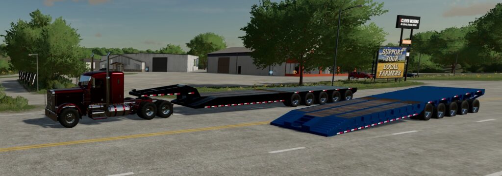 Dragon 5 axle oilfield trailer beta
