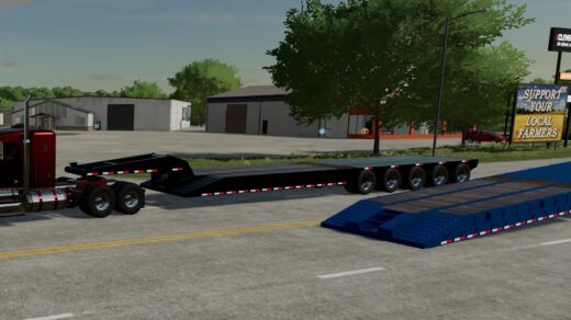 Dragon 5 axle oilfield trailer beta