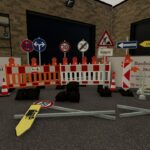Construction site signs pack 23