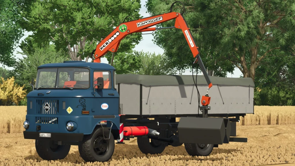 IFA W50 Loader Truck with Crane v1.0