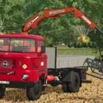IFA W50 Loader Truck with Crane v1.03
