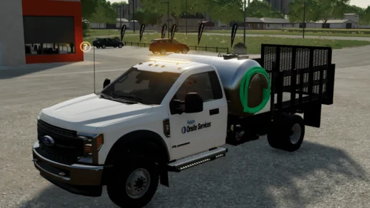 Ford Septic Work Truck With Strobe Bar Edit v1.0
