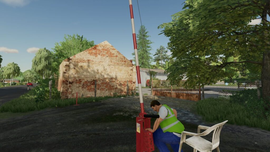 Placeable animated barrier