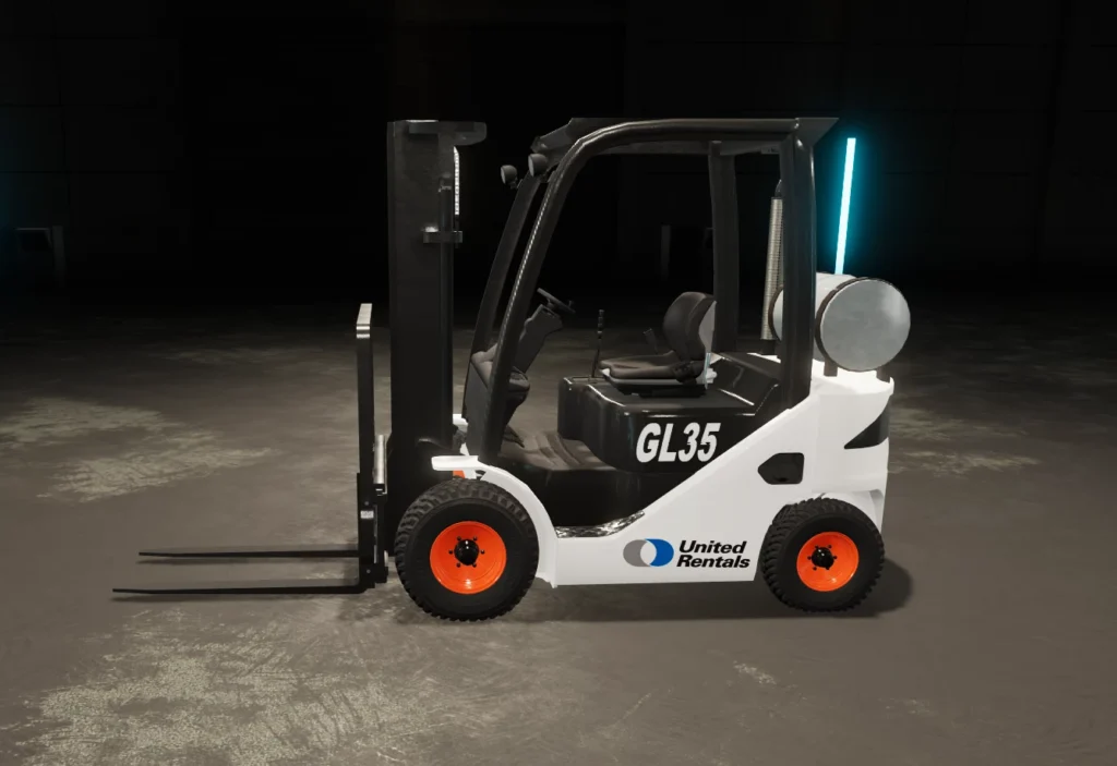 United Rental Bobcat Forklift Edit v1.0